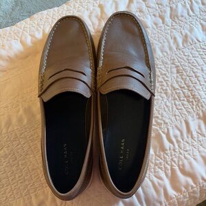 Cole Haan Men's Tan Leather Loafers